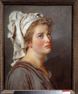 ターバンを巻いた若い女性 作： Jacques Louis David
