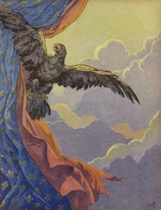 空に舞い上がる鷲 作： Jacques Marie Gaston Onfray de Breville (Job)