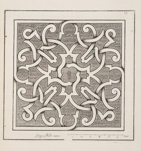パルテールのデザイン、Theater des Plans et Jardinages、pub。1652 作： Jacques Mollet