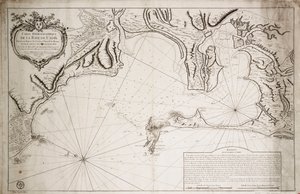 カディス湾水路図 作： Jacques Nicolas Bellin