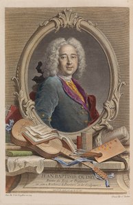 ジャン＝バティスト・ウドリーの肖像1686-1755、1755。 作： Jacques Nicolas Tardieu