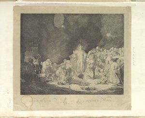 Predikende Christus (De Honderdguldenprent) 病人を癒す主 (オブジェクトのタイトル) 原画集85点（連載タイトル） 作： Jacques Philippe Le Bas