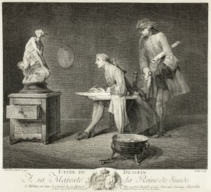 描画レッスン 作： Jacques Philippe Le Bas