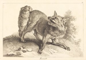 レナード（フォックス） 作： Jacques Philippe Le Bas and Jean Eric Rehn after Jean Baptiste Oudry