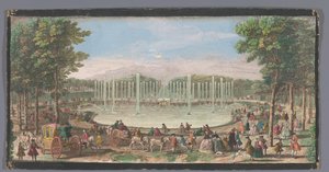 ベルサイユ庭園のネプチューン貯水池の眺め Vue du Bassin de Neptune dans le Jardin de Versailles (オブジェクトのタイトル) 作： Jacques Rigaud (possibly)