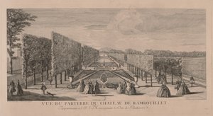 シャトー ランブイエの花畑 作： Jacques Rigaud