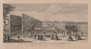 シャトーランブイエのフラワーガーデン。 作： Jacques Rigaud