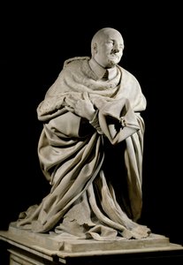 枢機卿ピエール・ド・ベルーレ（1575-1629）は、オラトリオのセキュリエール修道会の創設者です。ジャック・サラザン（1592-1660）とシャルル・レストカール（17世紀）による大理石の彫刻。日 2,1 m パリ、ルーヴル美術館 作： Jacques Sarazin