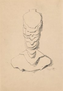 抽象的な構成 (ボードレール) 作： Jacques Villon