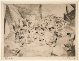 La table servie (セットテーブル) 作： Jacques Villon