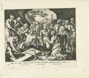 ラザロの育成 Vita, passio et Resvrrectio Iesv Christi (シリーズタイトル) キリストの生涯、受難、復活（シリーズタイトル） 作： Jacques de Bie