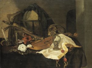 ヴァニタスの静物 作： Jacques de Claeuw