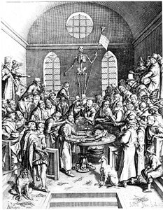 1633年代後半の解剖学劇場、ジャックドゲヒン長老、1633年 作： Jacques de Gehyn the Elder