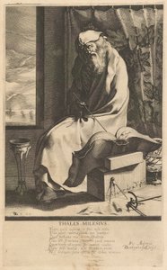 タレス・ミレシウス、「ギリシャの七賢者」シリーズの第 1 位 作： Jacques de Gheyn III