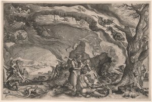 安息日に備える魔女たち 作： Jacques de Gheyn II