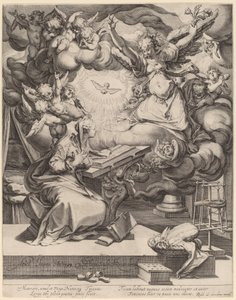 受胎告知 作： Jacques de Gheyn II after Abraham Bloemaert