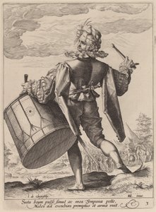 ドラマー 作： Jacques de Gheyn II after Hendrik Goltzius