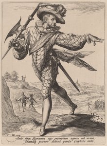 軍曹 作： Jacques de Gheyn II after Hendrik Goltzius
