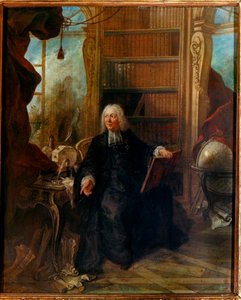 ジャン・アントワーヌ・ノレ フランスの物理学者、ミュエットのキャビネットにて（絵画） 作： Jacques de Lajoüe