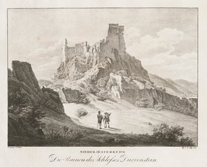 下オーストリア、城の遺跡。 作： Jakob Alt