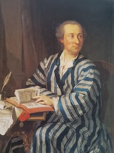 ドイツ語：スイス衛兵士官、サミュエル・イザーク・エマニュエル・グロス（1732-1763）の肖像。 作： ヤコブ・エマヌエル・ハンドマン