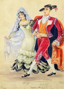 モーツァルト「フィガロの結婚」衣装デザイン 作： Jakov Zinovyevich Stoffer