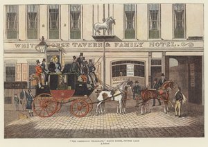 "The Cambridge Telegraph", White Horse, Fetter Lane 作： James (after) Pollard