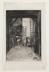 W. ジョーンズ、ライムバーナー、テムズ ストリート 作： James Abbott McNeill Whistler