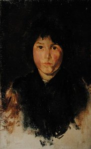 コルシカ島の子供」（油彩・キャンバス） 作： James Abbott McNeill Whistler