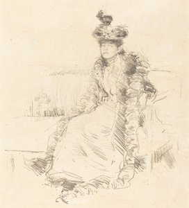 座っている女性、1893年。