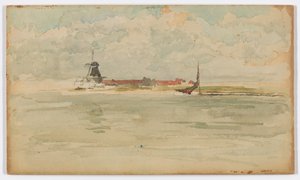 リトルレッドノート-ドルトレヒト 作： James Abbott McNeill Whistler