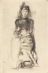 アグネス、c。 18731875. 作： James Abbott McNeill Whistler