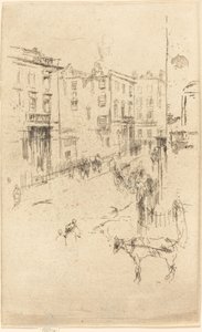 オルダニー通り、c。 18801881。 作： James Abbott McNeill Whistler