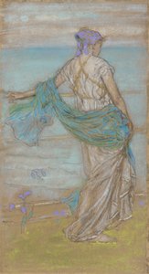 アナベル・リー、1885～1887年。 作： James Abbott McNeill Whistler