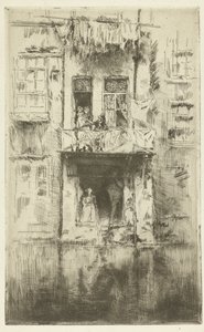アムステルダムの家のバルコニー バルコニー、アムステルダム 作： James Abbott McNeill Whistler