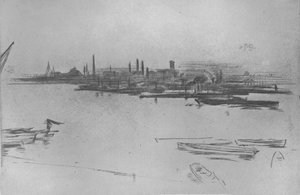 バッターシー、ドーン、1877年、1904年 作： James Abbott McNeill Whistler