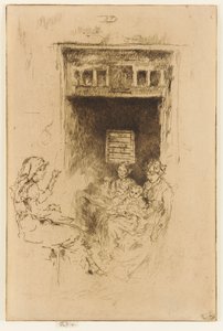 ビーズストリンガー、1879-1880。 作： James Abbott McNeill Whistler