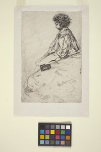ビビ・ラルエット(エッチング) 作： James Abbott McNeill Whistler