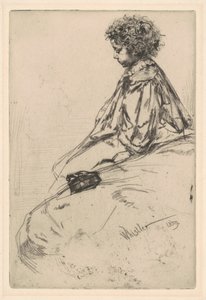 ビビ・ラルエット、1859年。 作： James Abbott McNeill Whistler