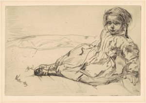 ビビ・ヴァレンタイン、1859年 作： James Abbott McNeill Whistler