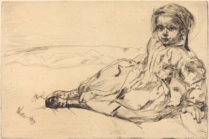 ビビ・ヴァレンタイン、1859年 作： James Abbott McNeill Whistler
