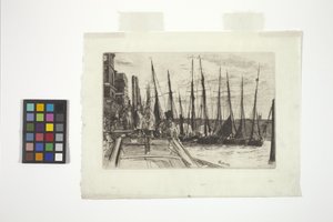 ビリングスゲート（エッチング） 作： James Abbott McNeill Whistler