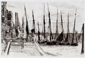 ビリングスゲート 作： James Abbott McNeill Whistler