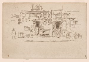 鳥かご、チェルシー、1886-88年頃（エッチング、インク、紙） 作： James Abbott McNeill Whistler