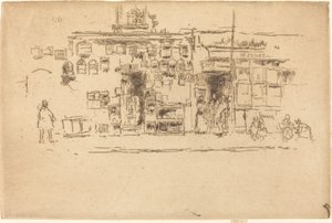鳥かごチェルシー、c。 18861888。 作： James Abbott McNeill Whistler