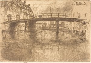 ブリッジ、アムステルダム、1889年 作： James Abbott McNeill Whistler