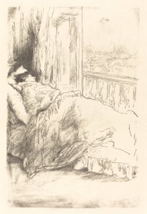 By the Balcony」1896年。 作： James Abbott McNeill Whistler