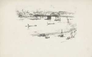 チャリング クロス鉄道橋 作： James Abbott McNeill Whistler