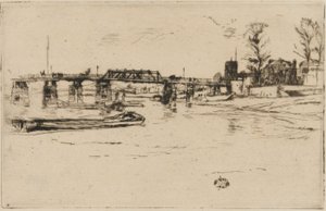 チェルシー、1879年。 作： James Abbott McNeill Whistler