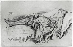 ソファの上の子供、19世紀1904。 作： James Abbott McNeill Whistler